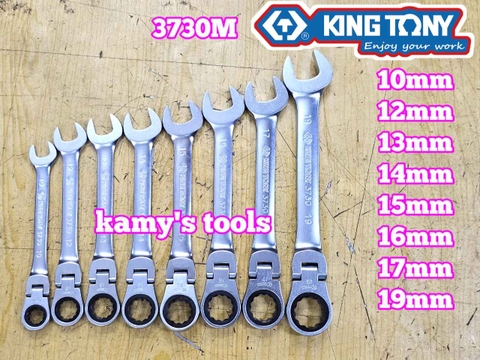 Cờ lê vòng miệng tự động lắc léo Kingtony 10mm 12mm 13mm 14mm 15mm 16mm 17mm 19mm 373010M 373012M 373013M 373014M 373015M 373016M 373017M 373019M