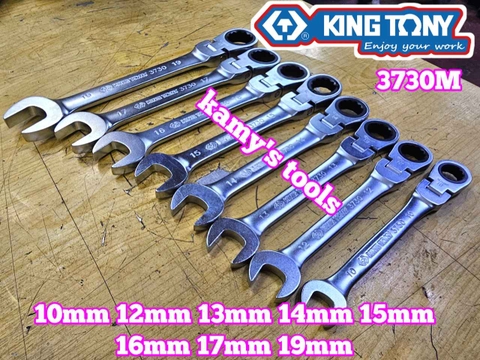 Cờ lê vòng miệng tự động lắc léo Kingtony 10mm 12mm 13mm 14mm 15mm 16mm 17mm 19mm 373010M 373012M 373013M 373014M 373015M 373016M 373017M 373019M