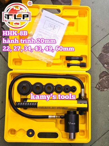 Dụng cụ đột lỗ tôn thủy lực TLP HHK-8B khuôn 22mm-60mm