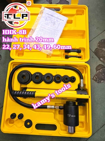Dụng cụ đột lỗ tôn thủy lực TLP HHK-8B khuôn 22mm-60mm