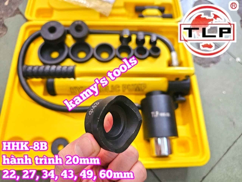 Dụng cụ đột lỗ tôn thủy lực TLP HHK-8B khuôn 22mm-60mm