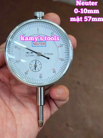 Đồng hồ so cơ khí chân thẳng 0-10mm độ chính xác cao 0.01mm Neuter