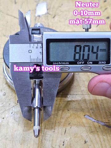 Đồng hồ so cơ khí chân thẳng 0-10mm độ chính xác cao 0.01mm Neuter