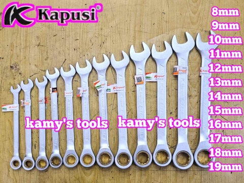 Cờ lê vòng miệng tự động Kapusi 8mm 9mm 10mm 11mm 12mm 13mm 14mm 15mm 16mm 17mm 18mm 19mm K-7641 K-7642 K-7643 K-7644 K-7645 K-7646 K-7647 K-7648 K-7649 K-7650 K-7651 K-7652
