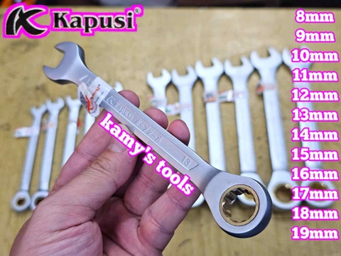 Cờ lê vòng miệng tự động Kapusi 8mm 9mm 10mm 11mm 12mm 13mm 14mm 15mm 16mm 17mm 18mm 19mm K-7641 K-7642 K-7643 K-7644 K-7645 K-7646 K-7647 K-7648 K-7649 K-7650 K-7651 K-7652