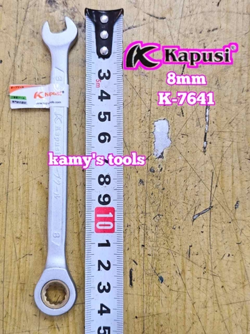 Cờ lê vòng miệng tự động Kapusi 8mm 9mm 10mm 11mm 12mm 13mm 14mm 15mm 16mm 17mm 18mm 19mm K-7641 K-7642 K-7643 K-7644 K-7645 K-7646 K-7647 K-7648 K-7649 K-7650 K-7651 K-7652