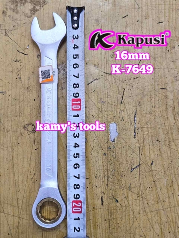 Cờ lê vòng miệng tự động Kapusi 8mm 9mm 10mm 11mm 12mm 13mm 14mm 15mm 16mm 17mm 18mm 19mm K-7641 K-7642 K-7643 K-7644 K-7645 K-7646 K-7647 K-7648 K-7649 K-7650 K-7651 K-7652