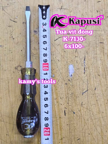 Tua vít đóng bake dẹp Kapusi 6mm 8mm dài 100mm 150mm 200mm 250mm