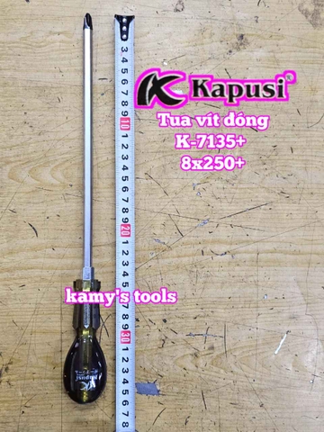 Tua vít đóng bake dẹp Kapusi 6mm 8mm dài 100mm 150mm 200mm 250mm