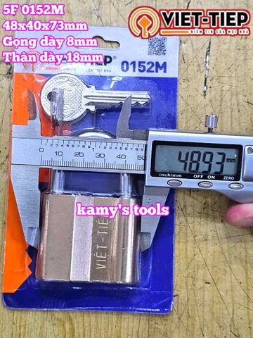 Ổ khoá Việt Tiệp thau 4F 5F 6F 0138M 0152M 0163M