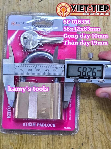 Ổ khoá Việt Tiệp thau 4F 5F 6F 0138M 0152M 0163M