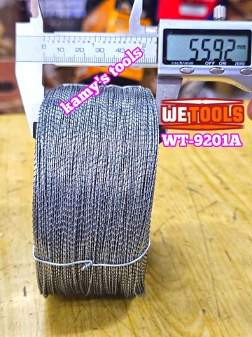 Dây chì niêm phong xoắn đôi 1000g 1kg loại tròn Wetools WT-9201A