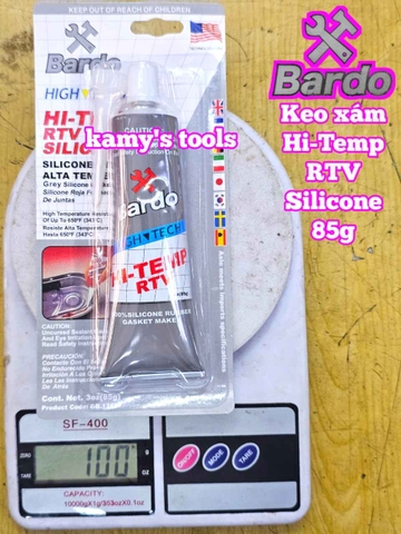 Keo dán ron tạo ron chịu nhiệt Xám Bardo Hi-Temp RTV Silicone 85g