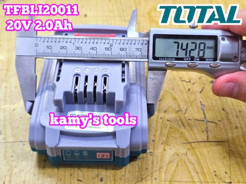 Pin Lithium-lon Total 20V 2.0Ah TFBLI20011