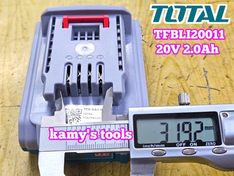 Pin Lithium-lon Total 20V 2.0Ah TFBLI20011