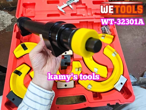 Cảo vam tháo lắp lò xo phuộc giảm xóc ô tô hạng nặng 9 chi tiết Wetools WT-32301A