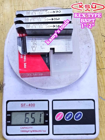 Dao tiện ren ống sắt tráng kẽm Rex hiệu Kong Sung KSU 1”-2” (34-60mm) hệ ren BSPT