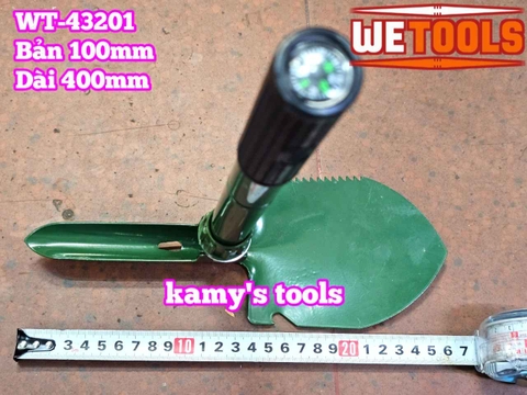 Cuốc xẻng đa năng làm vườn xếp gọn nhỏ trung lớn Wetools WT-43201 WT-43202 WT-43203
