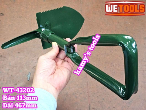 Cuốc xẻng đa năng làm vườn xếp gọn nhỏ trung lớn Wetools WT-43201 WT-43202 WT-43203