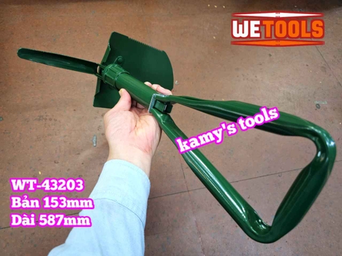 Cuốc xẻng đa năng làm vườn xếp gọn nhỏ trung lớn Wetools WT-43201 WT-43202 WT-43203