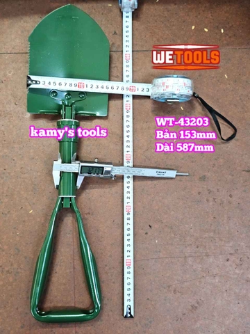 Cuốc xẻng đa năng làm vườn xếp gọn nhỏ trung lớn Wetools WT-43201 WT-43202 WT-43203