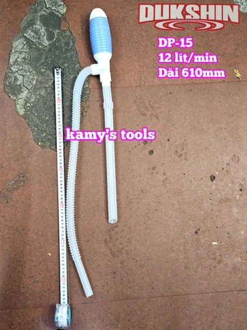 Ống bơm hút xăng dầu cầm tay bằng nhựa DP-15 DUKSHIN Hàn Quốc