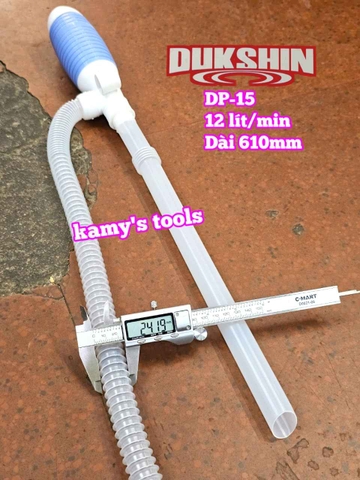 Ống bơm hút xăng dầu cầm tay bằng nhựa DP-15 DUKSHIN Hàn Quốc