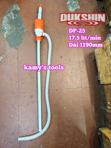 Bơm can hoá chất bơm dầu thùng phuy bằng tay Hàn Quốc Dukshin model DP-25