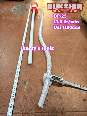 Bơm can hoá chất bơm dầu thùng phuy bằng tay Hàn Quốc Dukshin model DP-25