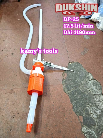 Bơm can hoá chất bơm dầu thùng phuy bằng tay Hàn Quốc Dukshin model DP-25