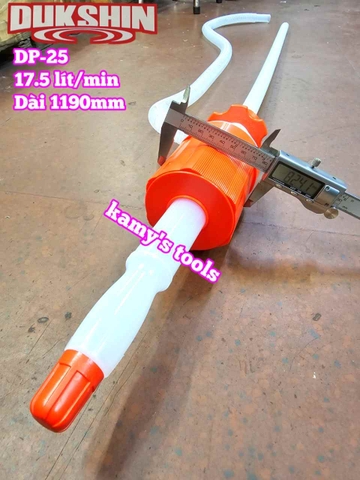 Bơm can hoá chất bơm dầu thùng phuy bằng tay Hàn Quốc Dukshin model DP-25