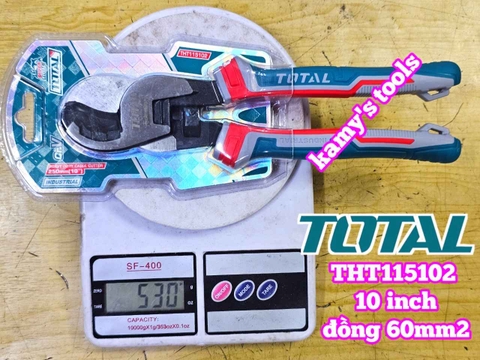 Kìm cắt cáp total 10 inch THT115102 đồng nhôm 60mm2
