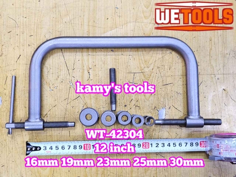 Cảo vam tháo lò xo xupap súp pắp 10 chi tiết Wetools WT-42304 dài 12 inch 5 đầu 16mm 19mm 23mm 25mm 30mm
