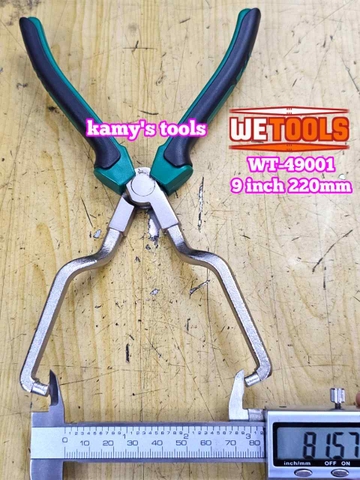 Kìm tháo ống nhiên liệu tháo ống lọc xăng bóp khớp nối ống xăng ô tô dài 9 inch 220mm Wetools WT-49001