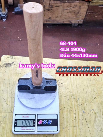 Búa thép đầu lục giác cán gỗ 1LB 2LB 3LB 4LB Crossman 68-401 68-402 68-403 68-404