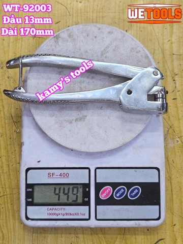 Kìm bấm chì niêm phong cộng lực hạt 13mm dài 170mm Wetools WT-92001