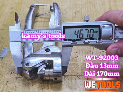 Kìm bấm chì niêm phong cộng lực hạt 13mm dài 170mm Wetools WT-92001