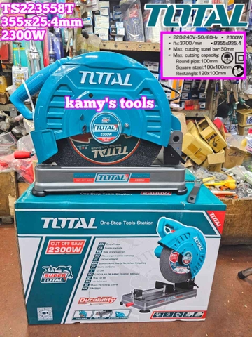 Máy cắt sắt 355mm Total 2300W TS223558T đế 29x47cm