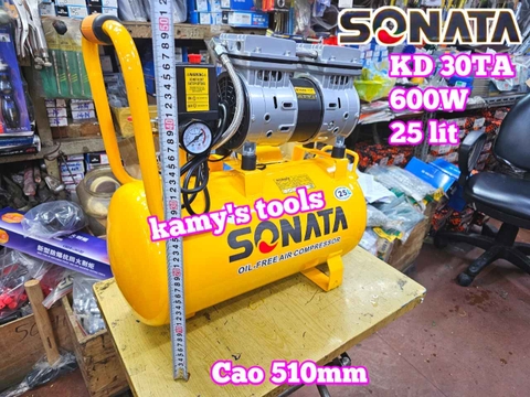 Máy nén khí không dầu 25 lít Sonata KD 30TA 600W dài 505mm