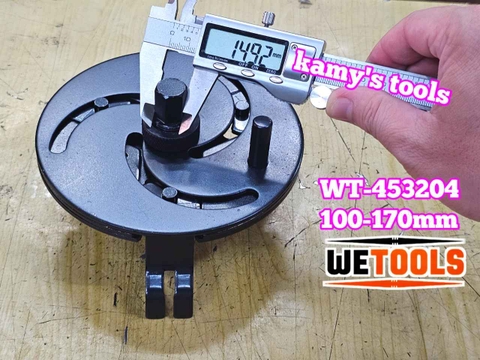 Dụng cụ vam cảo 3 chân tháo mở nắp nhựa bình xăng ô tô Wetools WT-453204 cỡ 100-170mm