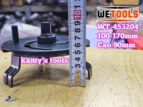 Dụng cụ vam cảo 3 chân tháo mở nắp nhựa bình xăng ô tô Wetools WT-453204 cỡ 100-170mm