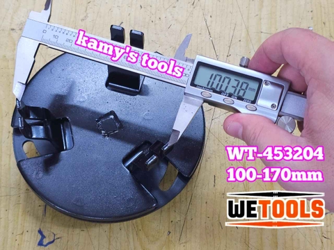 Dụng cụ vam cảo 3 chân tháo mở nắp nhựa bình xăng ô tô Wetools WT-453204 cỡ 100-170mm