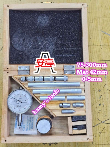 Đồng hồ đo co bóp trục máy độ lệch trục khuỷu Shanghai Anting 75-300mm Anting-33501
