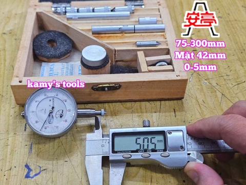 Đồng hồ đo co bóp trục máy độ lệch trục khuỷu Shanghai Anting 75-300mm Anting-33501