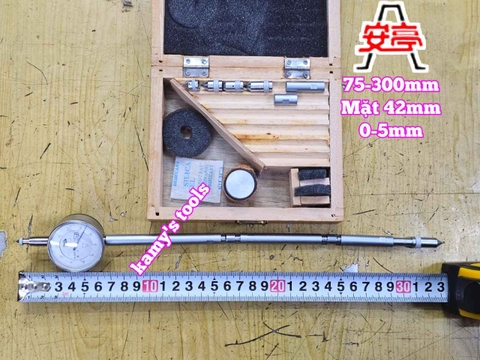 Đồng hồ đo co bóp trục máy độ lệch trục khuỷu Shanghai Anting 75-300mm Anting-33501