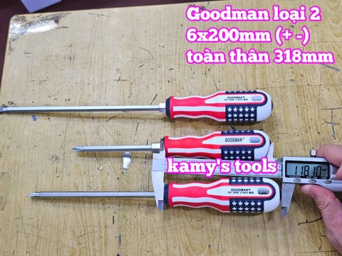 Tua Vít 2 Đầu Goodman 6mm dài 100mm 150mm 200mm 6x100mm 6x150mm 6x200mm (loại 2)
