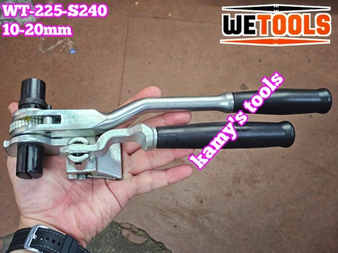 Kìm siết đai inox 10-20mm Wetools WT-225-S240 dụng cụ rút siết cảo căng dây đai inox