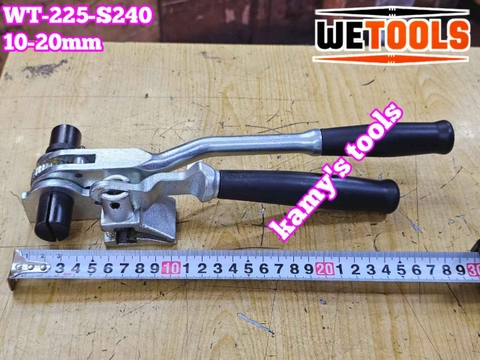 Kìm siết đai inox 10-20mm Wetools WT-225-S240 dụng cụ rút siết cảo căng dây đai inox