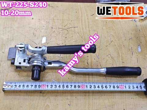 Kìm siết đai inox 10-20mm Wetools WT-225-S240 dụng cụ rút siết cảo căng dây đai inox