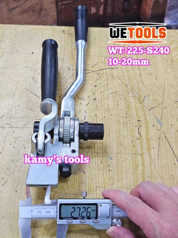 Kìm siết đai inox 10-20mm Wetools WT-225-S240 dụng cụ rút siết cảo căng dây đai inox